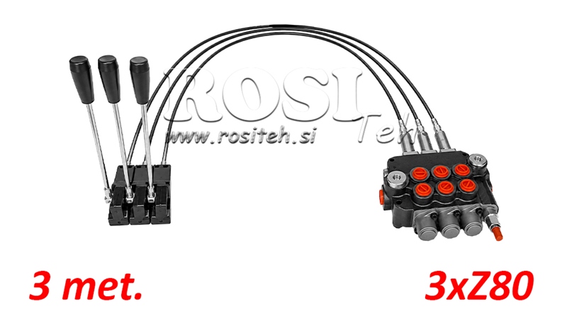KIT 3xZ80 + JOYSTICK 1 ASENTO L3000