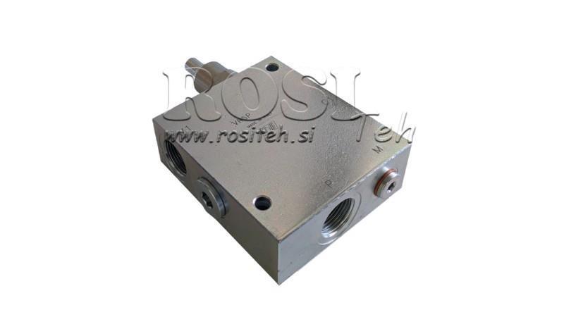 KÉTSEBESSÉGŰ SZELEP KOCKA HI-LO VRSP V1230 95liter - 350bar