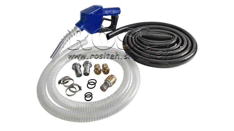 BOMBA DE COMBUSTÍVEL DIESEL 600W 40 l/min COM MEDIDOR E GUN DE DISPENSAÇÃO