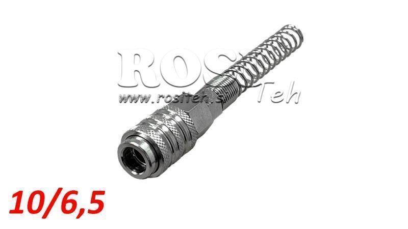 PNEVMATSKA HITRA SPOJKA ŽENSKA VZMET 10/6,5 - DN7,2