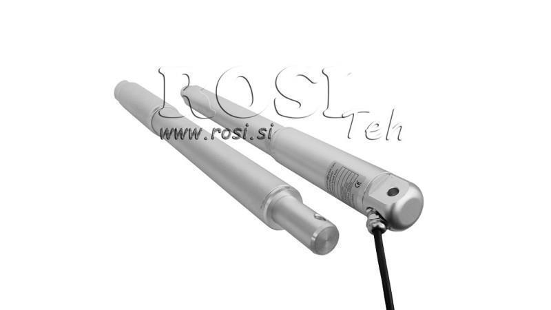 ELEKTRISK CYLINDER 12V 150kg-5mm/sec SLAG 200mm