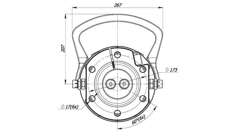HÜDRAULILINE PÖÖRDELAUD 10000/5000 KG FLANGE'IGA