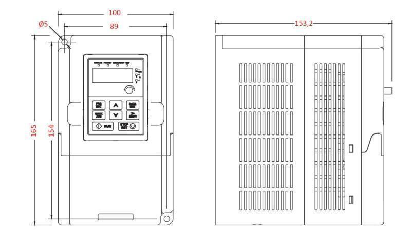 TAJUNTAMUUNTIMEN - INVERTERI 3-vaihe 1.5kW GD10-1R5G-4-B