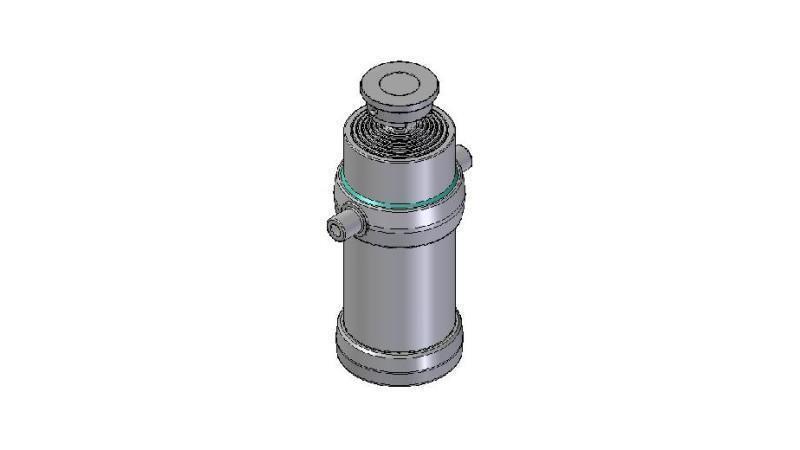 6055S - TELESCOPISK CYLINDER STANDARD/BOLL 6 STEG SLAG 2895 DIAMETER 215