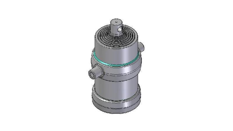 8022F - TELESCOPISK CYLINDER STANDARD/HÅL 8 STEG SLAG 2290 FI 215