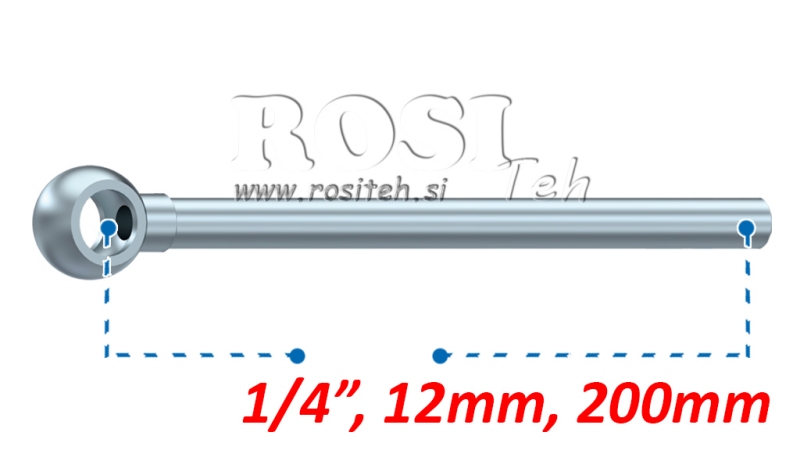 METALINĖ ŽARNA BANJO 12mm 1/4 200mm
