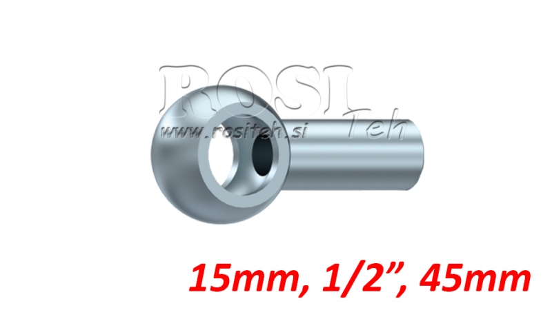 KOVOVÁ HADICE BANJO 1/2 45mm