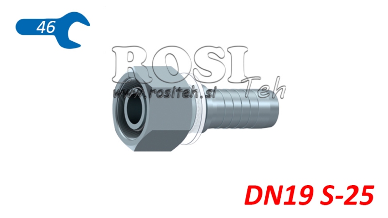 HYDRAULICKÁ PRÍPOJKA DKOS 25 S SAMICA DN19–M36×2