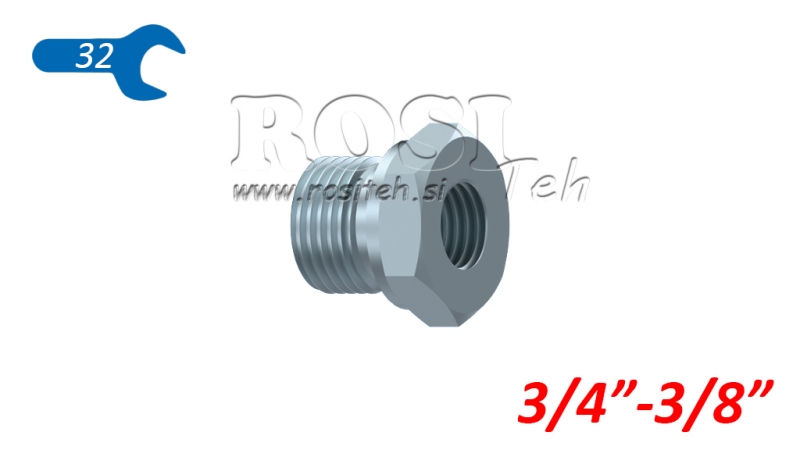 HYDRAULICKÝ ADAPTÉR SAMEC–SAMICA 3/4-3/8