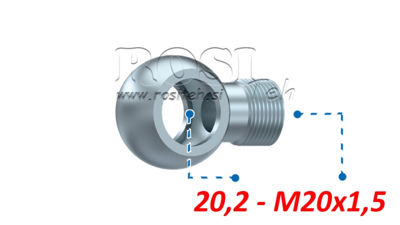 HYDRAULIK AUGENANSCHLUSS M20x1,5-20,2