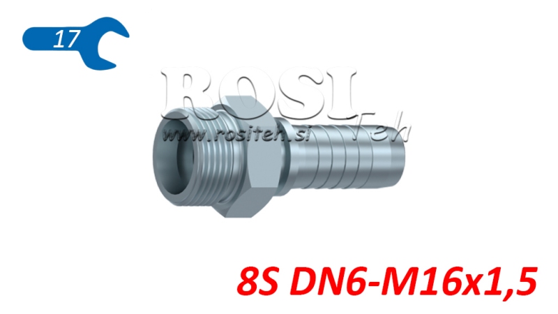 CONNEXION HYDRAULIQUE CES 8 AVEC MALE DN6-M16X1,5