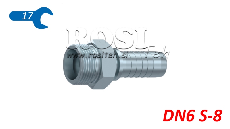 CONNEXION HYDRAULIQUE CES 8 AVEC MALE DN6-M16X1,5
