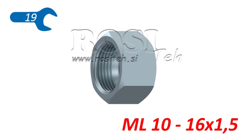 HYDRAULIKMØTRIK ML 10 - 16X1.5