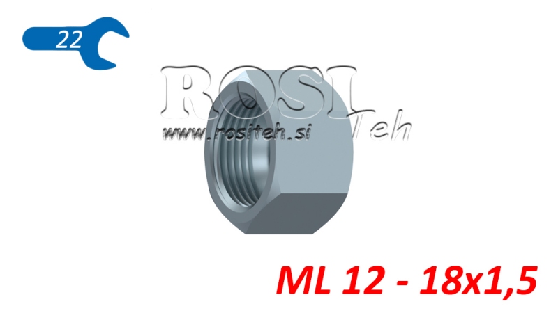 HYDRAULIKMØTRIK ML 12 - 18X1.5