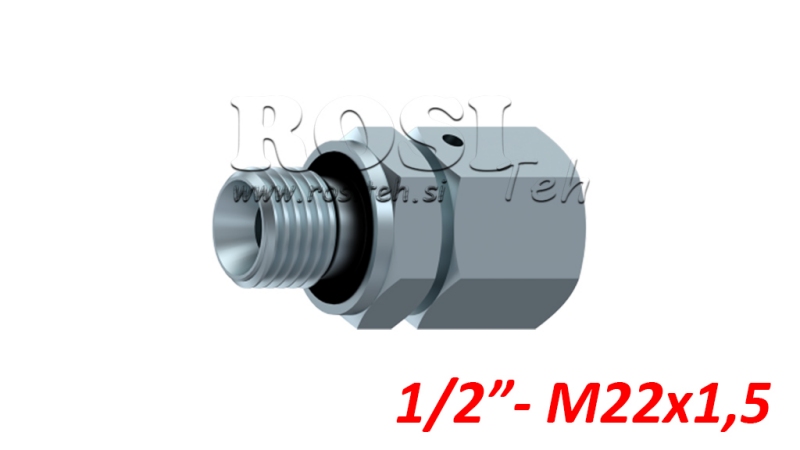 ХИДРАВЛИЧЕН ДВОВИЯЧНИК УВОЙНИ ВИЯЧЕН СПОЙ АОВР ЕД BSP1/2 - M22X1,5