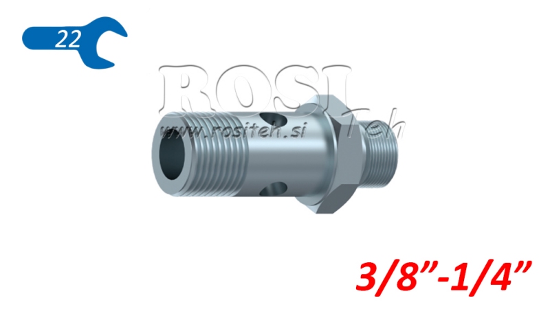 HIDRAVLIČNI VOTLI VIJAK BANJO BSP3/8 S PODALJŠANIM NAVOJEM BSP1/4