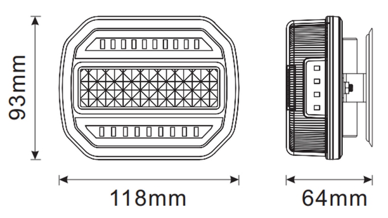 LED MAGNETISK LYSSÆT - TRÅDLØS 12/24V CANBUS