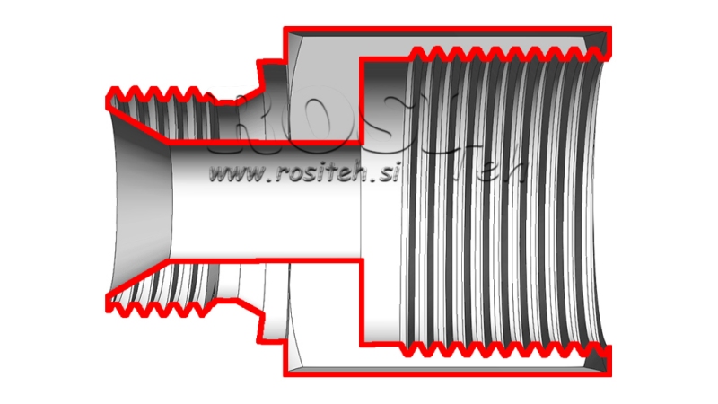 HYDRAULIK ADAPTER MÄNNLICH-WEIBLICH 3/4-1