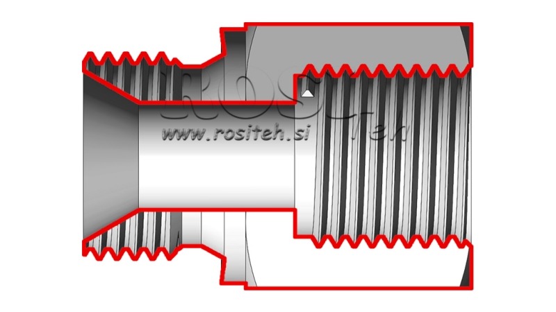 HIDRAULIKUS ADAPTER KÜLSŐ-BELSŐ 3/8-18x1,5