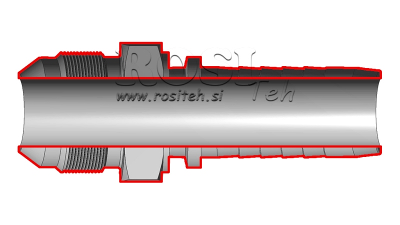 ХИДРАВЛИЧНА ВРЪЗКА AGJ JIC74° МЪЖКИ DN16-7/8”-14