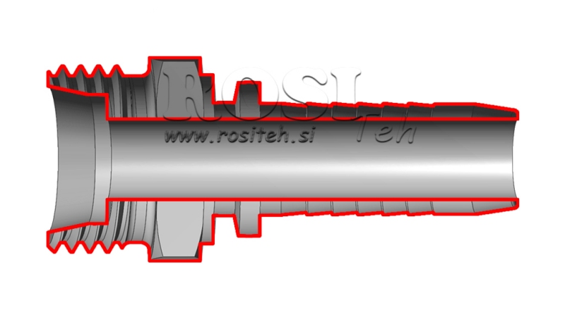 ХИДРАВЛИЧНА ВРЪЗКА CES 25 С МЪЖКИ DN19-M36X2