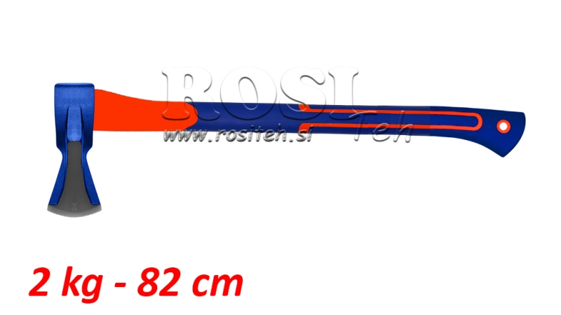 MALKAS SKALDĪŠANAS CIRVIS AR KARBONAS ROKTURI - 2 kg - 82 cm