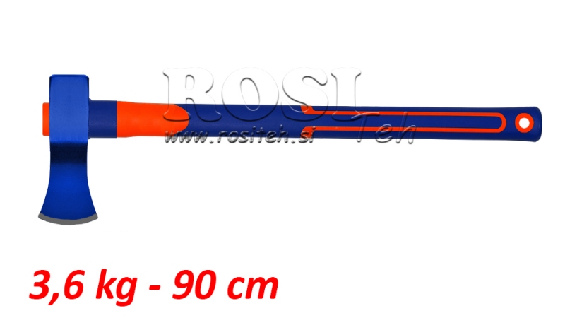 MALKŲ SKALDYMO KIRVIS SU ANGLIES PLUOŠTO KOTU - A621 3,6 kg - 90 cm