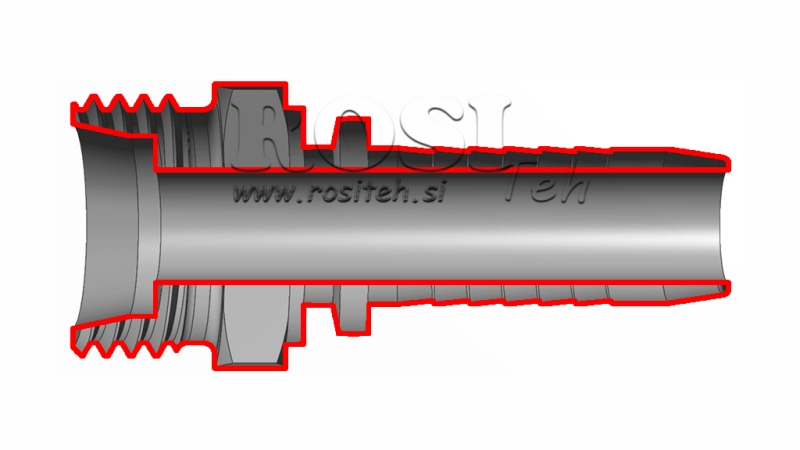 HYDRAULICKÁ PRÍPOJKA CEL 28 L SAMEC DN25-M36x2