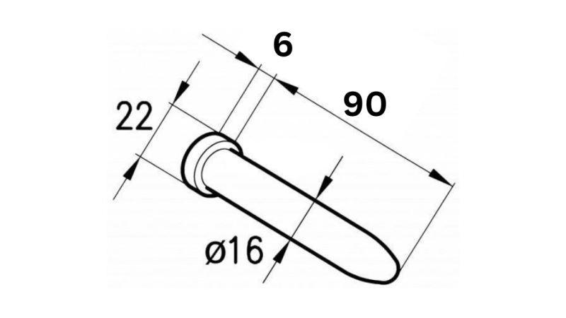 Φ16 ЩИФТ ЗА ПАНТА ROMA