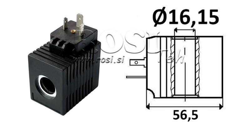 ELEKTROMÁGNESES TEKERCS 24V DC - CB12 - fi 16.15mm-52mm 16W