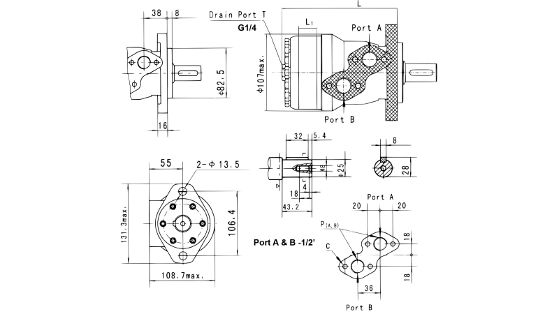 HYDRAULINEN MOOTTORI MR 315 ECO (ALSG2-L-315)