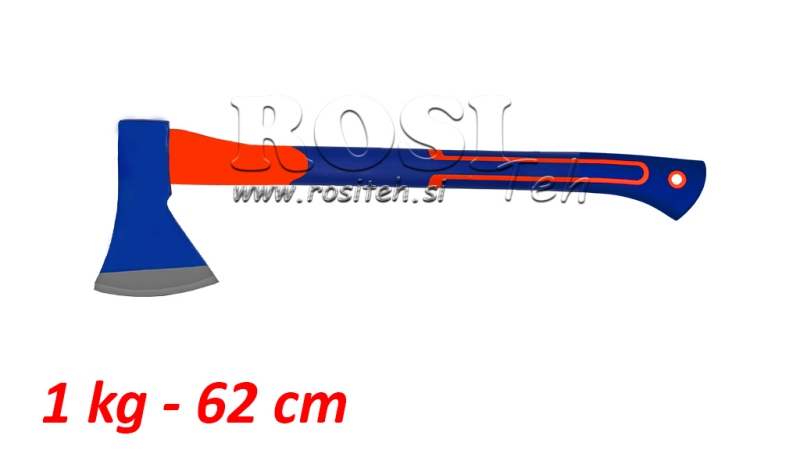 ØKS MED KARBONHÅNTAK - 1 kg - 62 cm