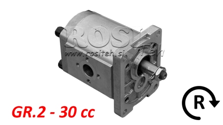 HYDRAULISK PUMP GR.2 30 CC HÖGER - FLANSAR