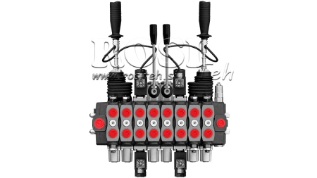 HYDRAULICKÝ VENTIL HIAB 8XPC70 + 2X JOYSTICK - ELEKTRICKÉ OVLÁDÁNÍ 12V