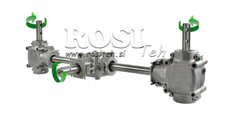 SADA REDUKTORŮ 1:1.35 (22HP-16kW) PRO TROJITÝ PŘEVOD L:770