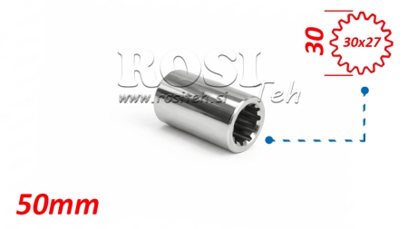 КАРДАНЕН АДАПТЕР ВТУЛКА 30x27 (16 ШЛИЦА) (50 mm)