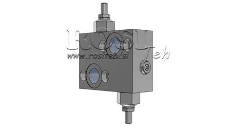 RÉGULATEUR DE PRESSION HYDRAULIQUE 10-180 BAR POUR MOTEUR HYDRAULIQUE MP-MR-MH