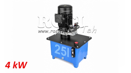 МИНИ ХИДРАВЛИЧЕН POWER-PACK 380V AC (4 kW) - 8 cc - 12 lit/min - резервоар 25 lit