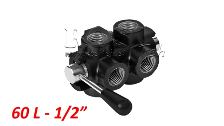 MANUAALNE 6 PORT KLAPP DF 1/2 - 60LIT