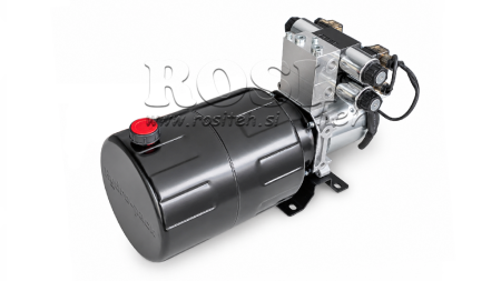 MINI AGGREGATO CILINDRICO 24V DC - 2,2kW = 2,1cc - 8 lit - 2x montaggio a due vie (metallico)