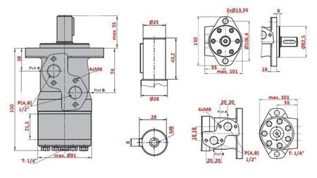 HYDRAULINEN MOOTTORI MP 160