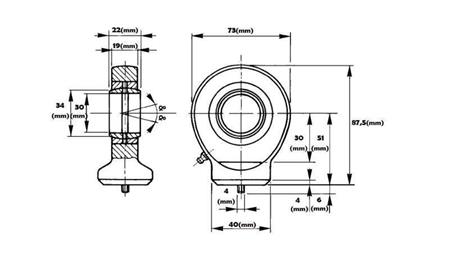 cuscinetto di saldatura rotondo con lubrificazione fi 30/40
