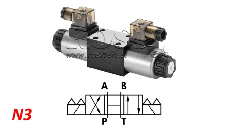 ELETTROVALVOLA IDRAULICA KV-4/3 CETOP 3 12/24/230V N3