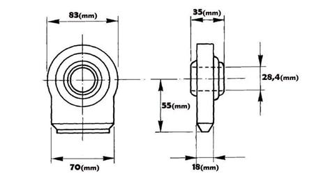 welded flat bearing category 2 fi 28.4/70