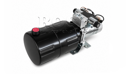 MINI HYDRAULINEN POWER-PACK 12V DC - 1.6kW = 2.1cc - 8 lit - kaksisuuntainen yksikkö (metalli)