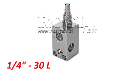 HYDRAULIKTRYCKSREGULATOR VMP 1/4 10-180 BAR - 30LIT