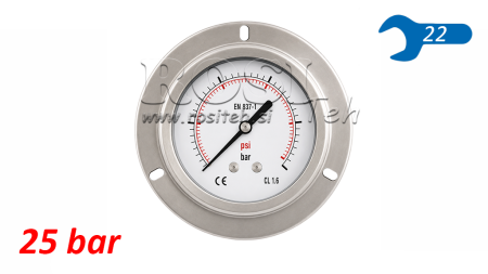 MANOMETRI DN100 TAKANA 0 - 25 BAR - 1/2
