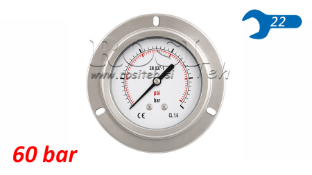 MANOMETRI DN100 TAKANA 0 - 60 BAR - 1/2