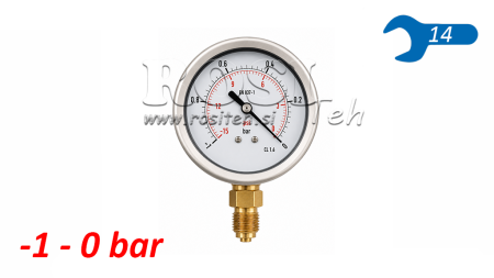 IMU-MITTA DN63 PYSTY -1 - 0 BAR - 1/4