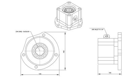 Mitat ULOSTULO HYDRAULINEN PUMPPU - VOLVO R6-1